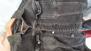 Cazadora vaquera mujer gris