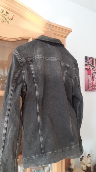 Cazadora vaquera mujer gris