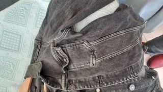 Cazadora vaquera mujer gris