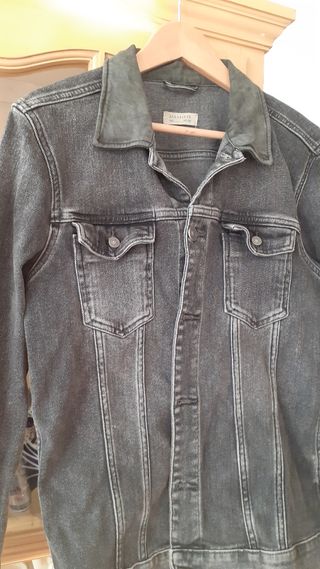 Cazadora vaquera mujer gris