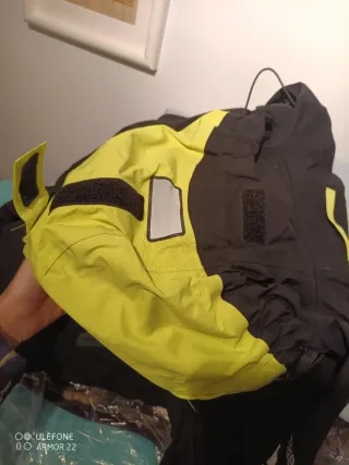 Chaqueta náutica Tribord hombre negra y gris