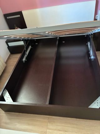 Canapé abatible 190x135 wengué