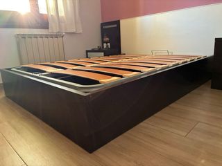 Canapé abatible 190x135 wengué