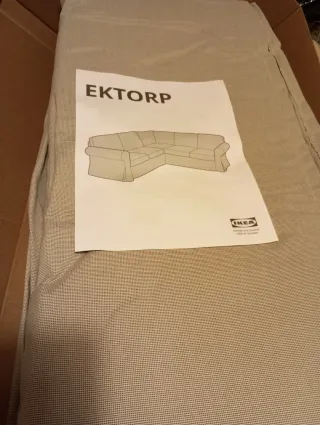 ULTIMA‼️ Fodera beige per divano EKTORP 4 posti ad angolo