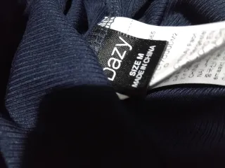 Maglietta blu manica lunga