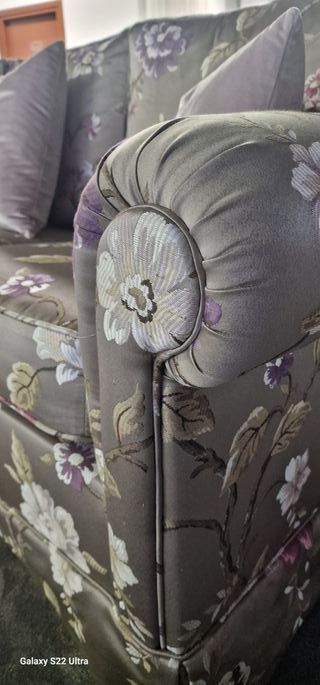 Divano De Padova Classico Tessuto Floreale