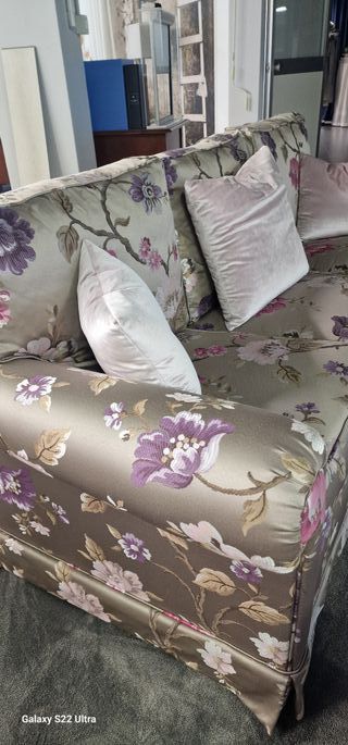 Divano De Padova Classico Tessuto Floreale