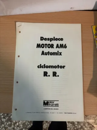 Manual Despiece Motor Minarelli AM6 Automix