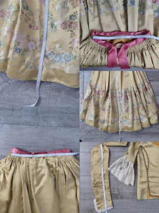 Traje de fallera oro y verde