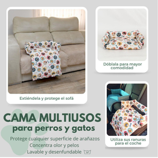 Cama pequeña multiusos para mascotas. Yoga