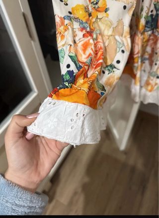 Falda larga flamenca estampada