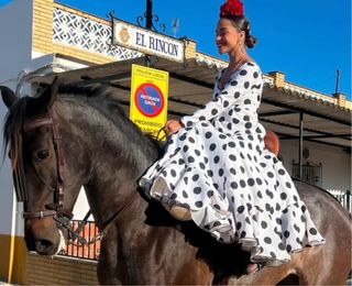 Vestido de flamenca lunares