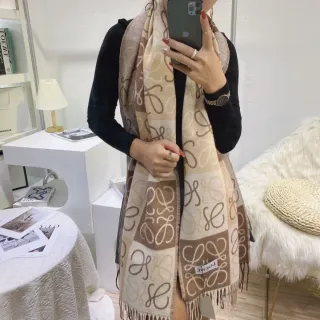 Bufanda Loewe Beige y Marrón