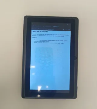 Tablet Android Negra con Funda