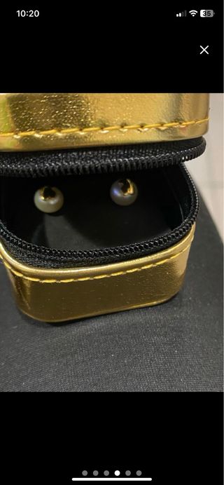 Pendientes perlas y oro TOUS