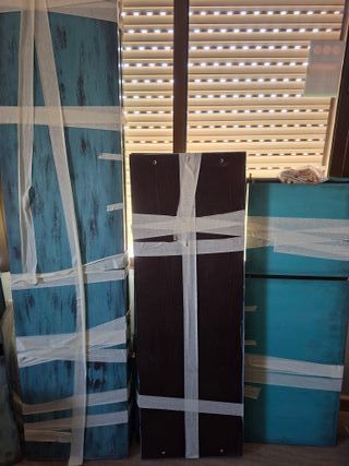 Estantería Librería Madera Azul Teal