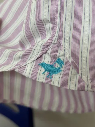 Camisa Facónn caballero rayas rosa y blanco