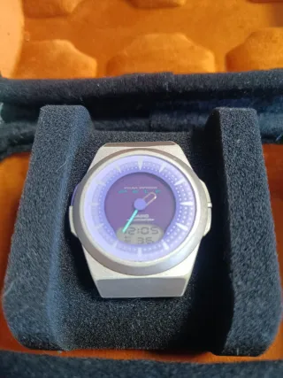 Reloj Casio Analógico Digital Morado
