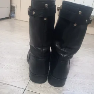 Botas altas Massimo Dutti negras