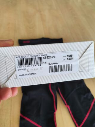 Intimo Alpinestars Ride Tech V2 XS/S