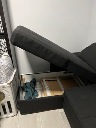 Sofá Cama Chaise Long con Arcón