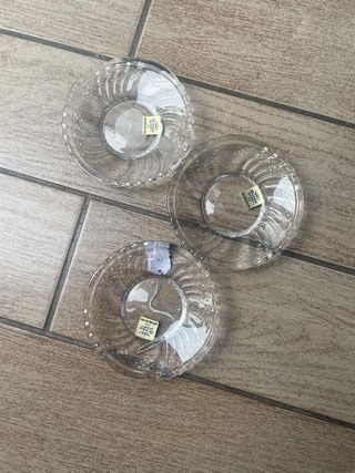 Set 3 Piatti Decorativi Crystal 24 % Pbo