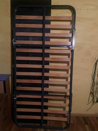 Somier Plegable Metal/Madera 90x190