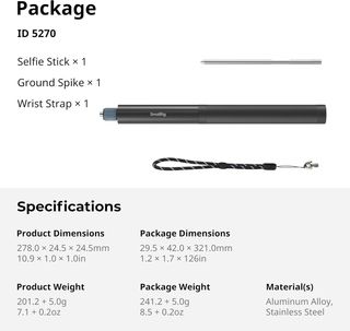 SmallRig Palo Selfie Extensible 150cm