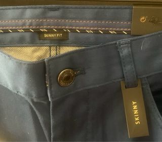 Pantalón Zara Skinny Fit Azul Talla 44