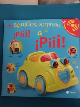Libro infantil Sonidos Sorpresa Coches