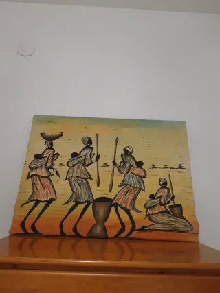 Cuadro de Senegal Multicolor