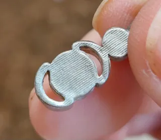 Colgante plata con zirconitas.