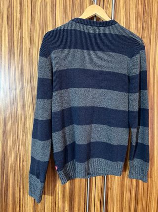 Jersey Levi's rayas azul y gris Talla M