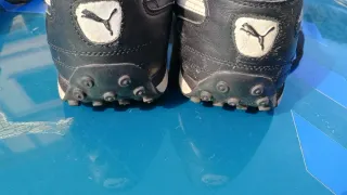 Scarpe da calcio Puma nere e bianche