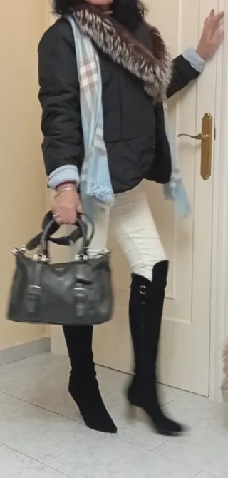 Bolso Piel Purificación García Negro