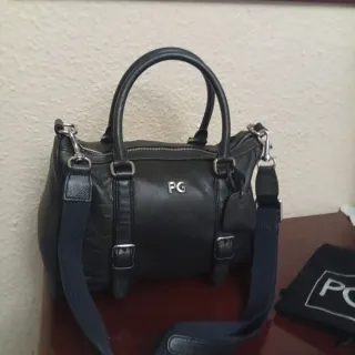 Bolso Piel Purificación García Negro