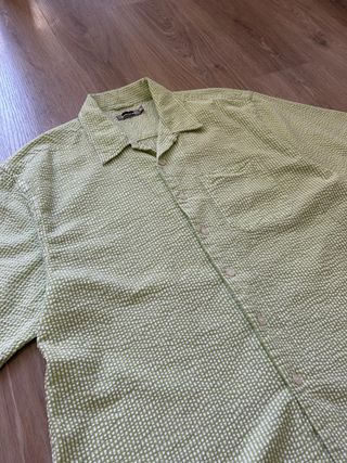 Camisa Verde Armando Manga Corta – Talla XL