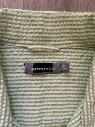 Camisa Verde Armando Manga Corta – Talla XL