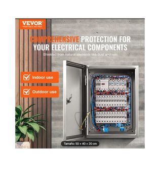 Caja Eléctrica VEVOR Acero Inoxidable