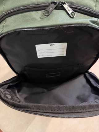 Mochila Reebok Verde y Negra