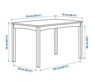 Juego de 2 sillas y mesa de madera estilo rústico