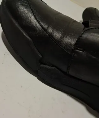 Botines Wonders Piel Cuña Elásticos Negro