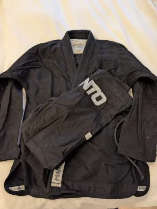 Kimono Jiu Jitsu Brasileño Manto A2 Negro
