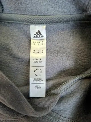 Sudadera Adidas Marron Grisáceo con Cordone. XL