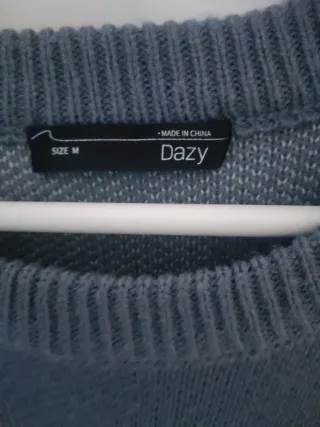 Jersey de rombos azul y blanco