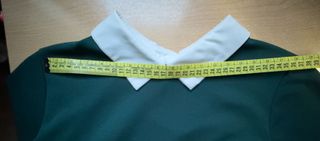 Camisa Verde y Blanco Roto Efecto Capas Talla M