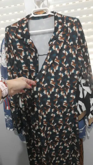 Vestido midi estampado