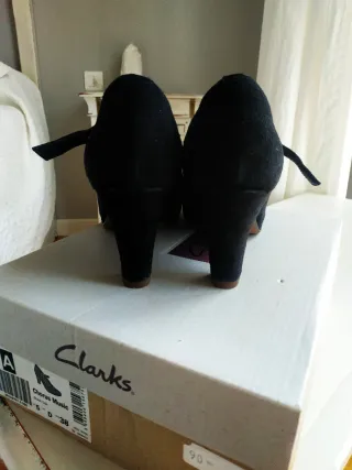 Zapatos Clarks Negros Talla 38