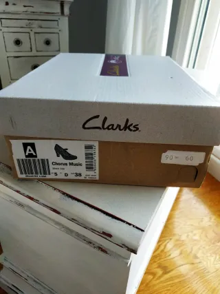 Zapatos Clarks Negros Talla 38