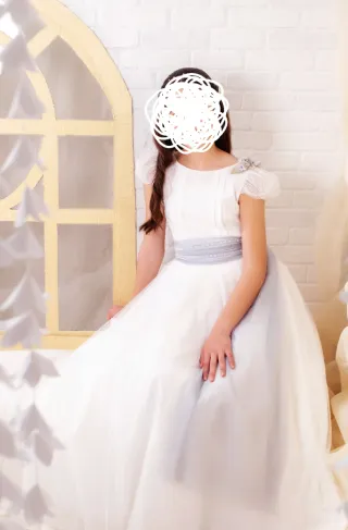 Vestido de Comunión Niña Blanco